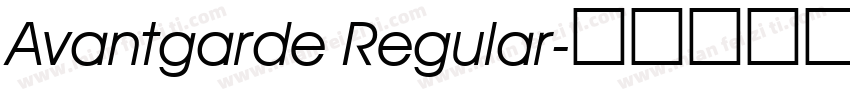 Avantgarde Regular字体转换